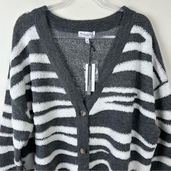 NWT Michael Stars Los Angeles Nell Cardigan Long sleeve button front size: 2X - Picture 3 of 13